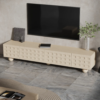 Modanio Whitewash Wood TV Console with Storage - Modanio