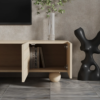 Modanio Whitewash Wood TV Console with Storage - Modanio