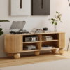Modanio Stria Oval Fluted TV Console with Storage - Modanio