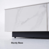 Modanio Contemporary White & Black Double Tone TV Console with 4 Drawers - Modanio