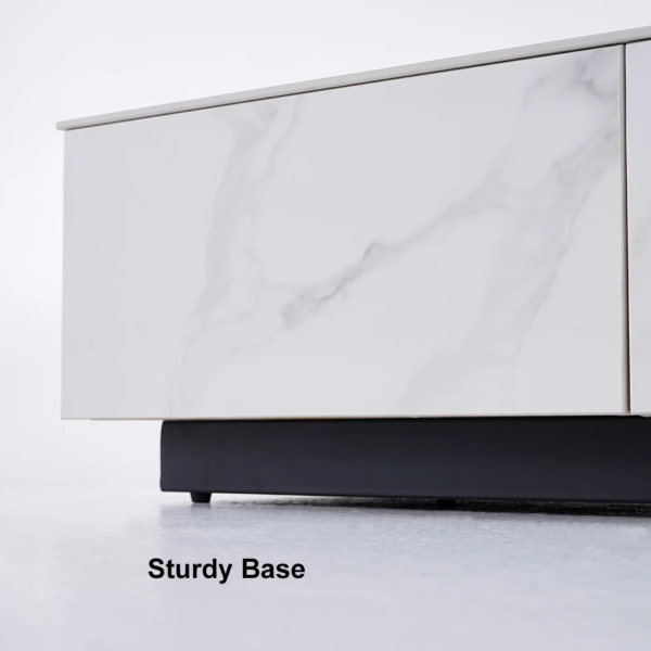 Modanio Contemporary White & Black Double Tone TV Console with 4 Drawers - Modanio