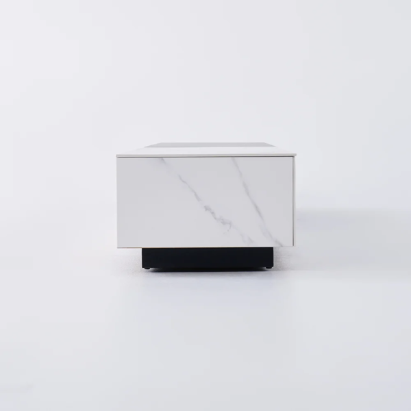 Modanio Contemporary White & Black Double Tone TV Console with 4 Drawers - Modanio