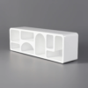Modanio Codiys Art Deco Bookshelf Wood TV Console in White - Modanio