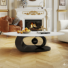 Modanio Astra Luna Coffee Table with Marble Top  | PVD Finish