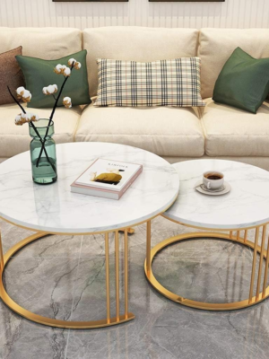 Round_Marble_Coffee_Table Round Marble Coffee Table