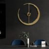 Modanio Moon Design Wall Clock for Living Room | Wall Clock Big Size