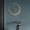 Modanio Moon Design Wall Clock for Living Room | Wall Clock Big Size